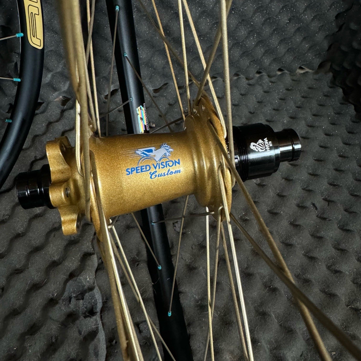 Fox Podium Gold I9 Hydra's with Arch mk4 Trial Rims